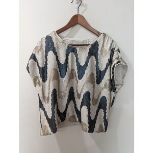 Trina Turk Oversized Sequin Top